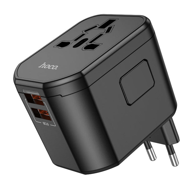 Hoco Universal Travel Plug Adapter Wall Charger with PD20W USB-C Charging