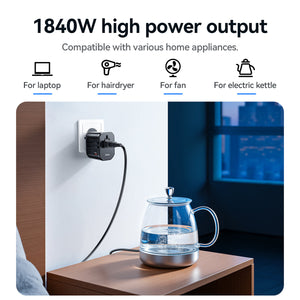 Hoco Universal Travel Plug Adapter Wall Charger with PD20W USB-C Charging