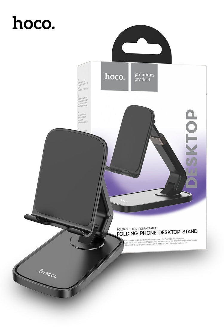 Hoco Folding Desktop Phone and Tablet Stand with Adjustable Viewing Angle