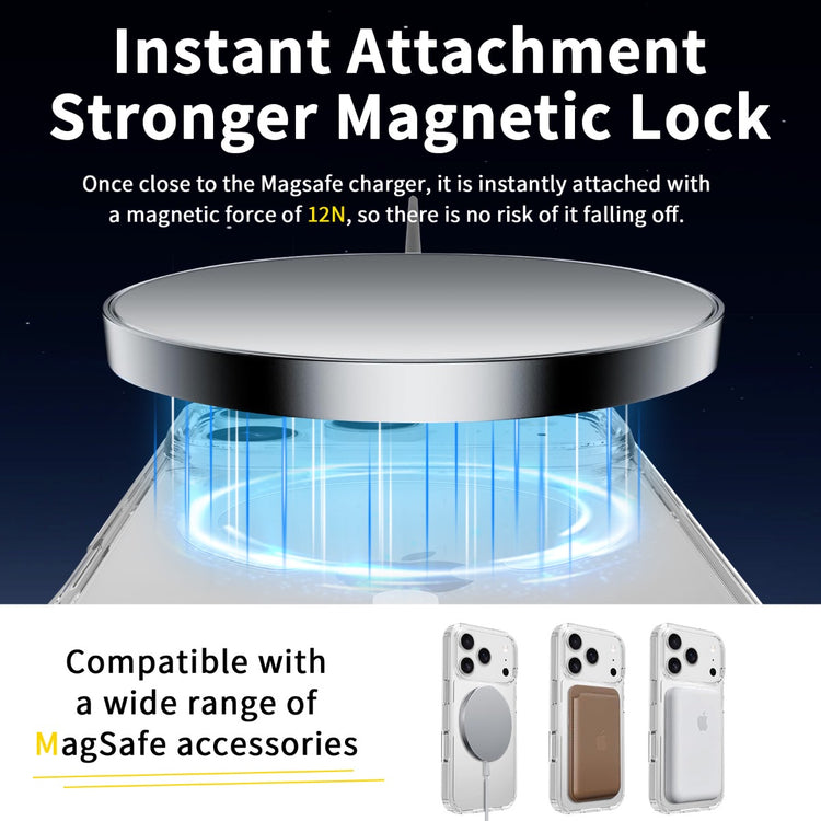 Blacktech Samsung Galaxy S24 Ultra Magnetic MagSafe Clear Rugged Protective Case