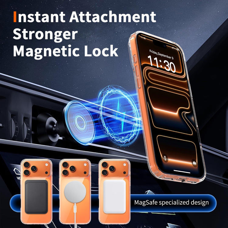 Blacktech Samsung Galaxy S24 Ultra Magnetic MagSafe Clear Rugged Protective Case
