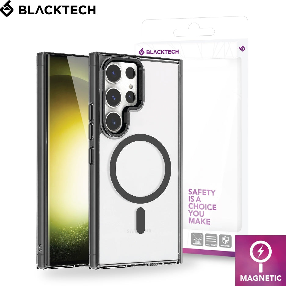 Blacktech Samsung Galaxy S25 Clear Case MagSafe Magnetic