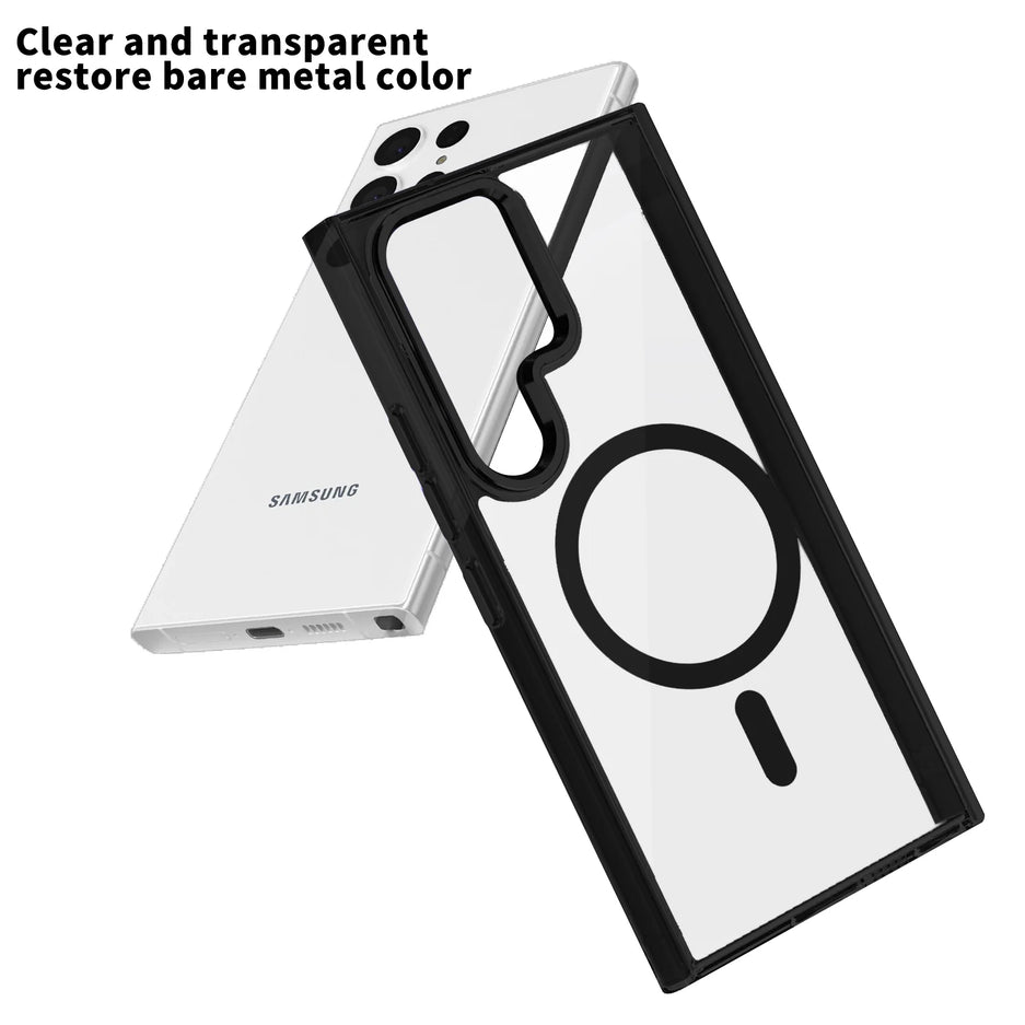 Blacktech Samsung Galaxy S24 Clear Case MagSafe Magnetic