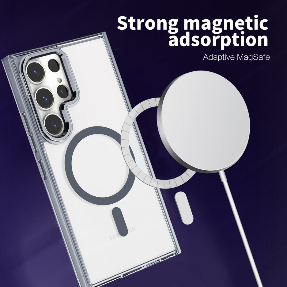 Blacktech Samsung Galaxy S24 Clear Case MagSafe Magnetic