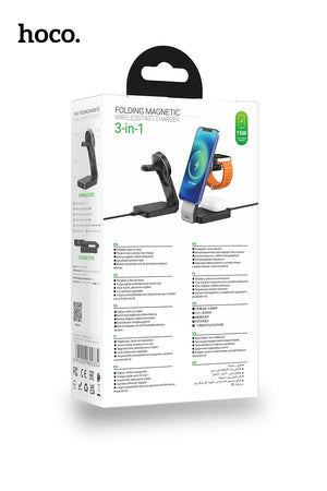 Hoco 3-in-1 MagSafe Wireless Charger 15W Fast Charging Motorcycle Mount CQ3