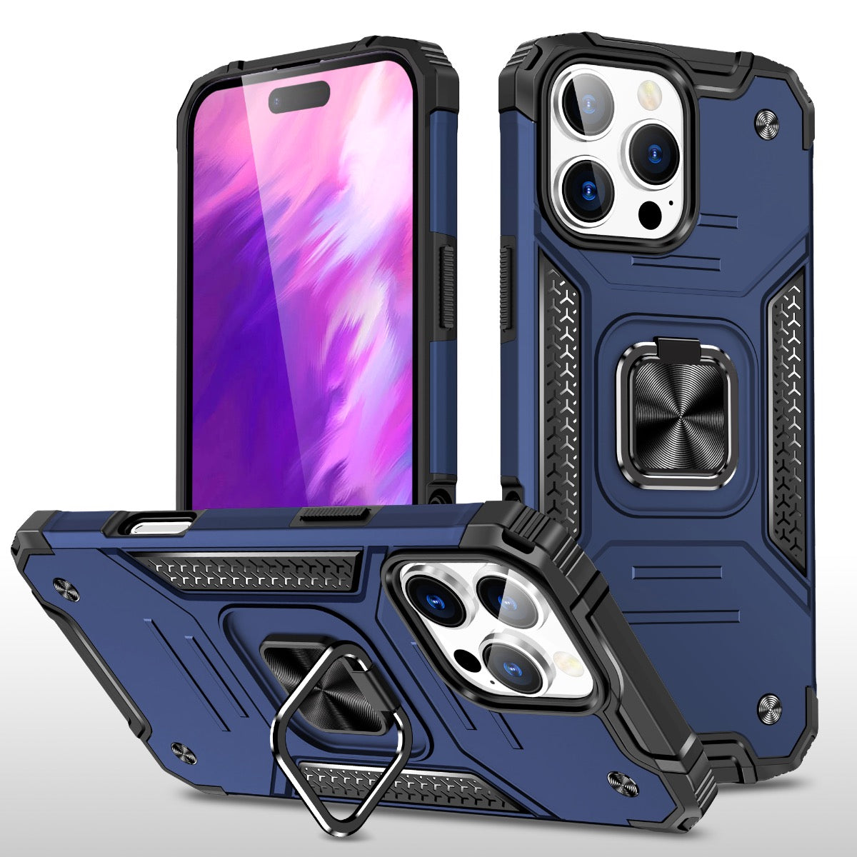 iPhone 16 Pro Blacktech Robot Magnetic Case Magnetic Mount