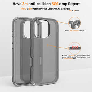 Blacktech iPhone 16 Pro Max Stay Black Case Matte Grip