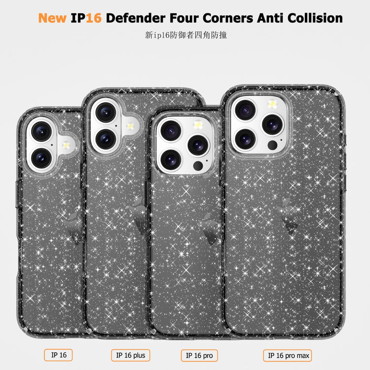 Blacktech iPhone 16 Pro Max Stay Glitter Thick Rugged Protective Case