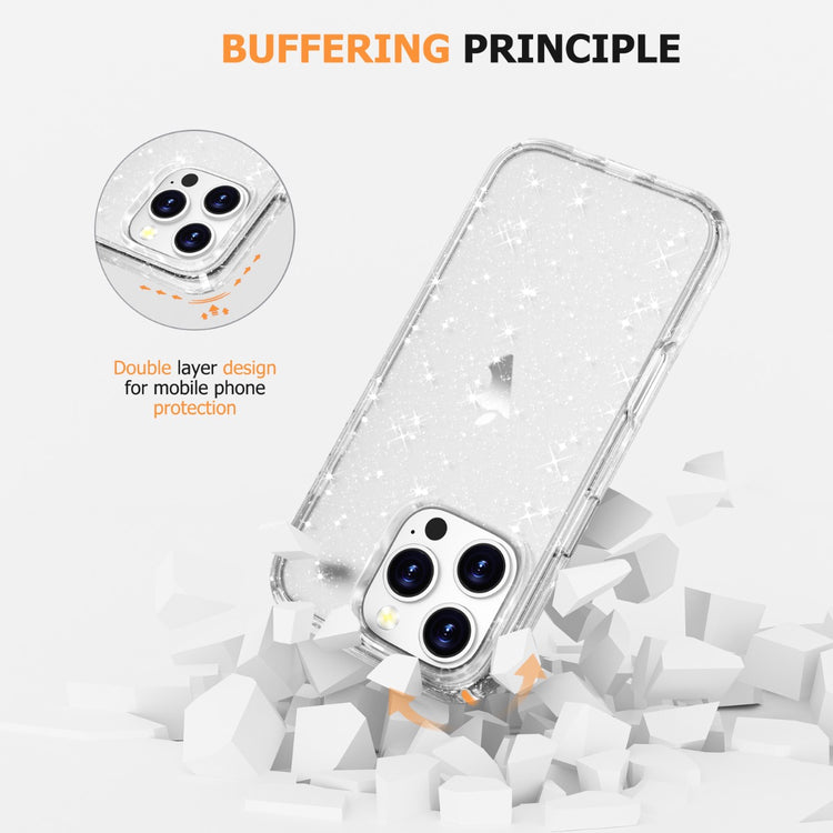Blacktech iPhone 16 Pro Max Stay Glitter Thick Rugged Protective Case