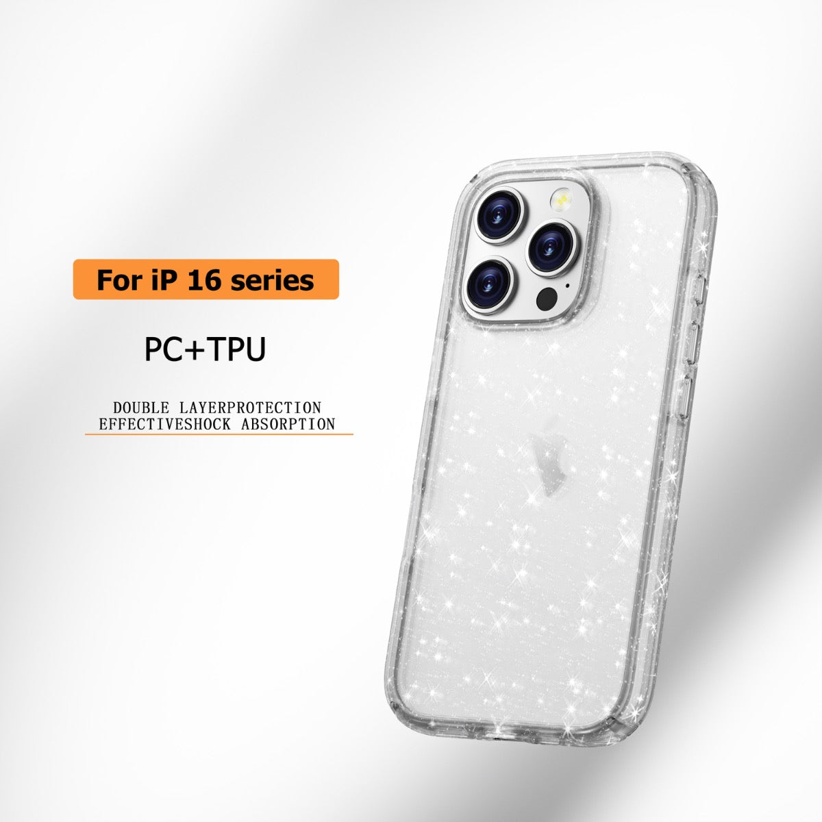Blacktech iPhone 16 Pro Max Stay Glitter Thick Rugged Protective Case