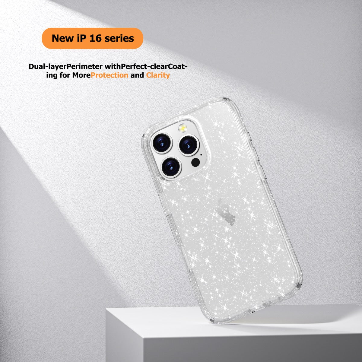 Blacktech iPhone 16 Pro Max Stay Glitter Thick Rugged Protective Case