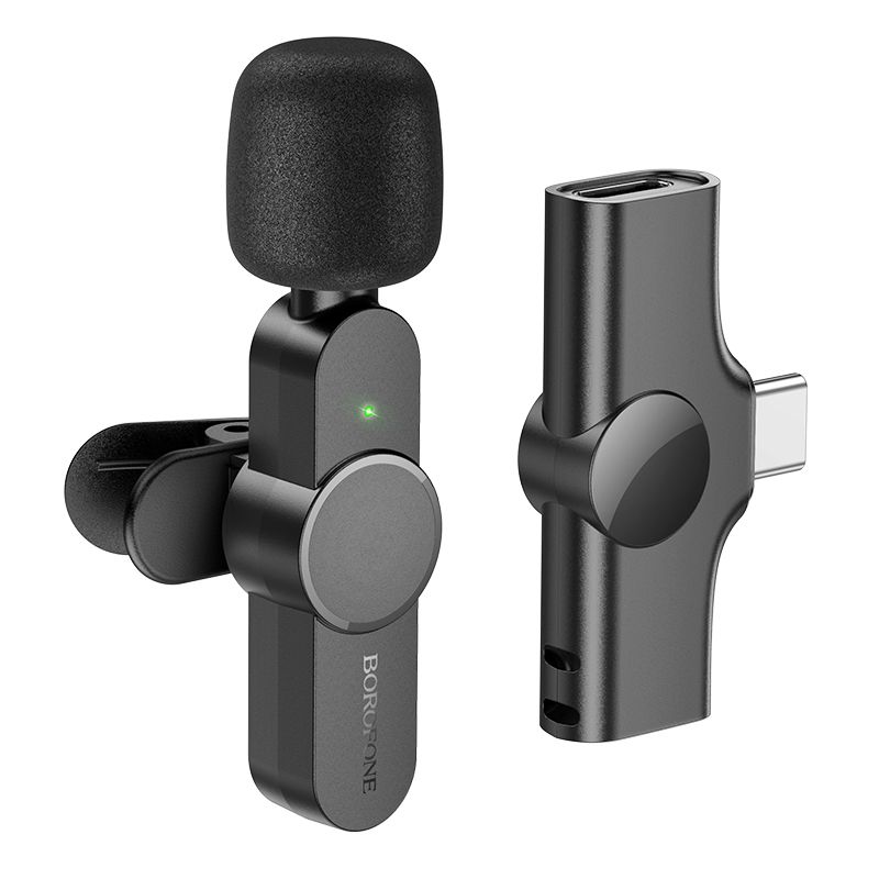 Borofone Wireless Lavalier Microphone Digital Recording Mic USB-C