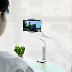 Borofone Adjustable Gooseneck Phone Holder with Flexible Clamp Mount