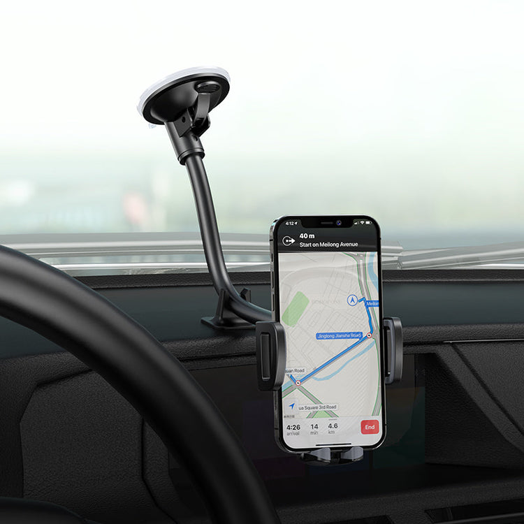 Borofone Windshield Mount Car Phone Holder with Adjustable Viewing Angle