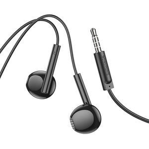 Borofone Universal Wired Earphones with Microphone, Comfortable Fit