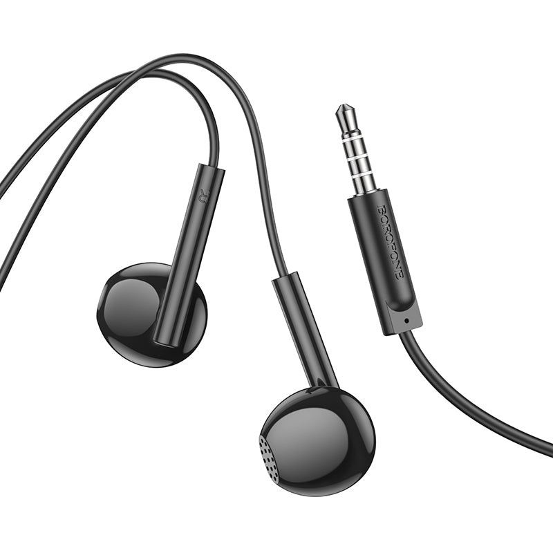 Borofone Universal Wired Earphones with Microphone, Comfortable Fit