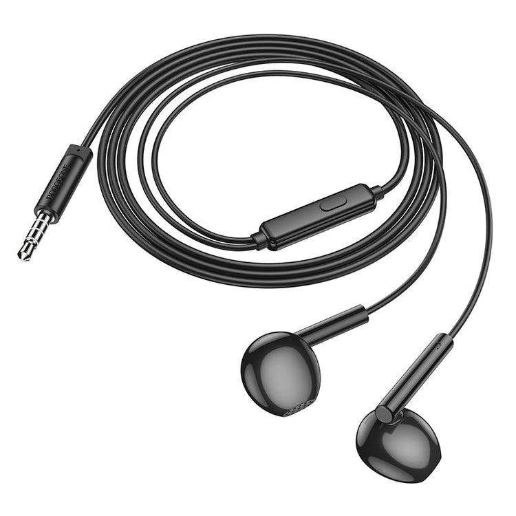 Borofone Universal Wired Earphones with Microphone, Comfortable Fit