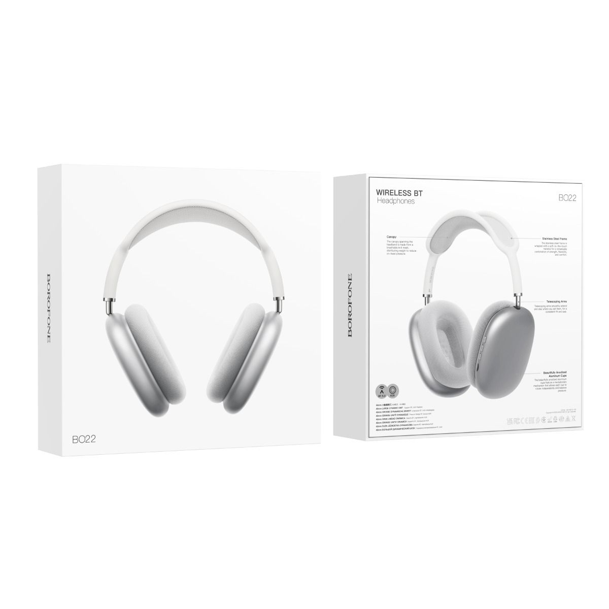 Borofone Over Ear Bluetooth Headphones Wireless Stereo Sound Music BO22