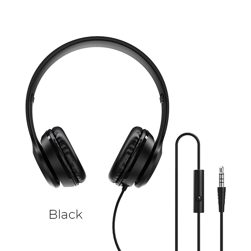 Borofone Wired Headphones with In-Line Microphone and 3.5mm Audio Jack