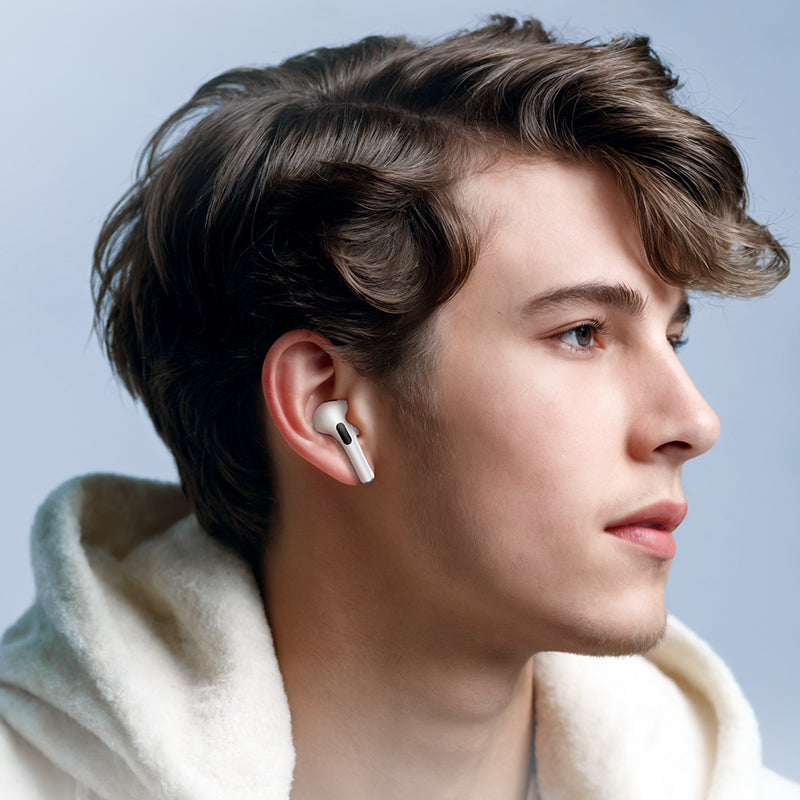 Borofone True Wireless ANC Bluetooth Earbuds with Touch Screen Charging Case