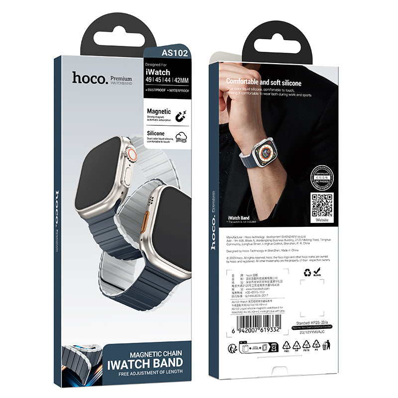 Hoco Apple Watch 38 / 40 / 41 / 42mm Liquid Silicone Magnetic Watchband