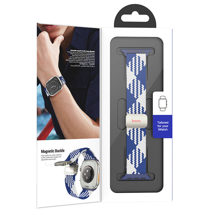 Hoco Apple Watch 38 / 40 / 41 / 42mm Lightweight Nylon Braided Magnetic Buckle Strap