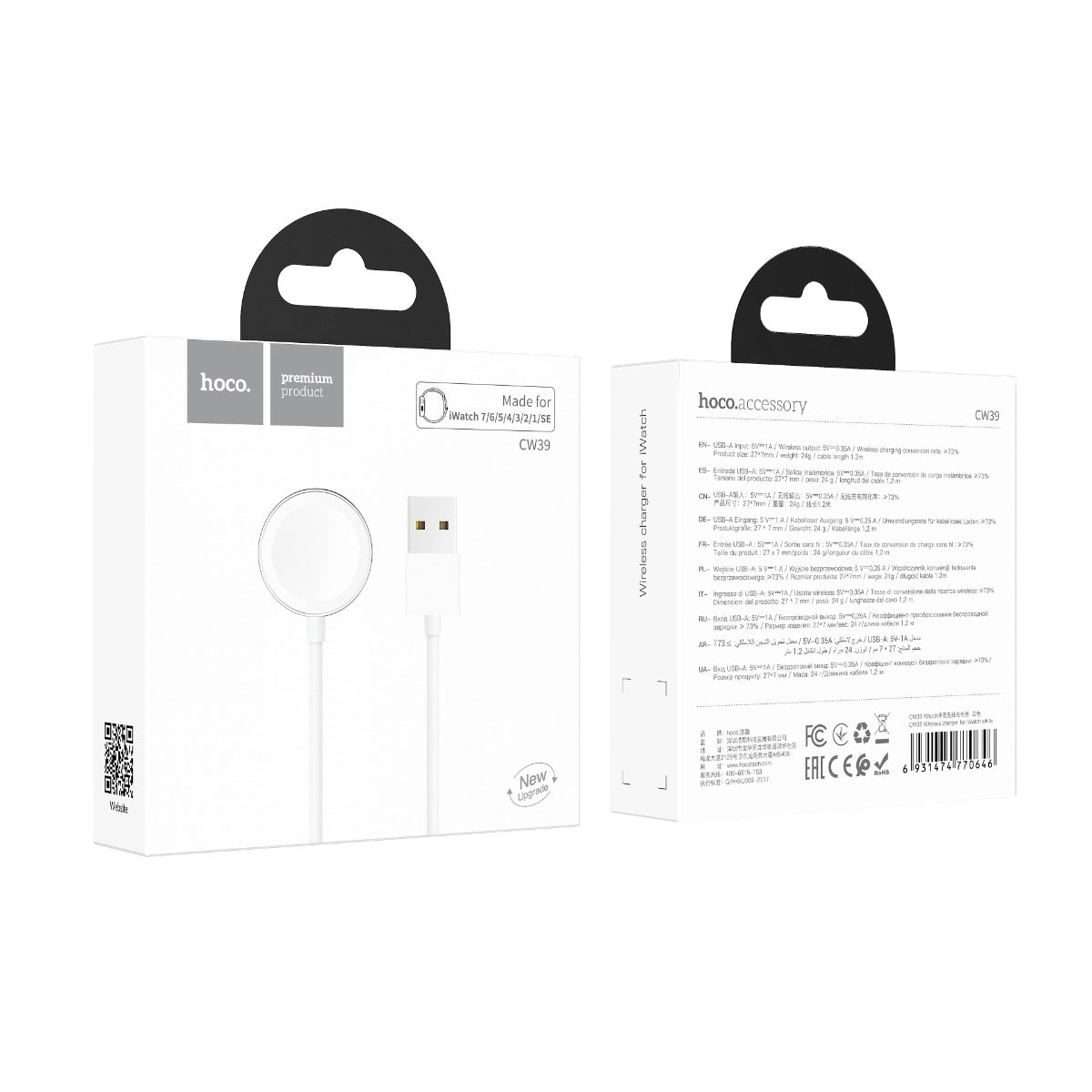 Hoco Magnetic Wireless Charger for Apple Watch with Stable Charging Connection