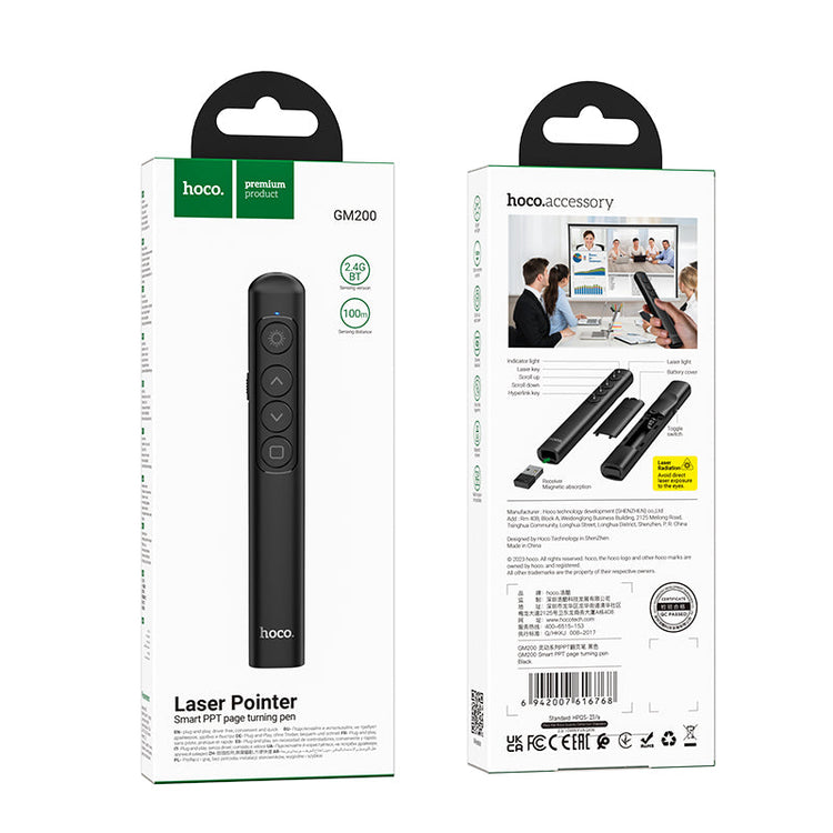 Hoco Wireless PPT Presentation Remote with Laser Pointer for Meetings