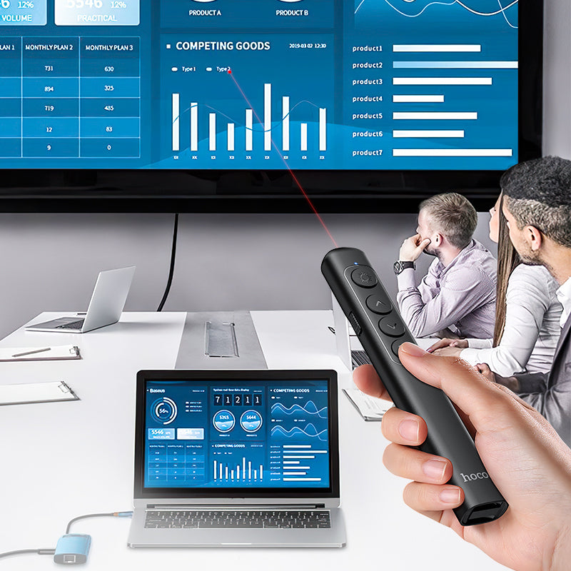 Hoco Wireless PPT Presentation Remote with Laser Pointer for Meetings