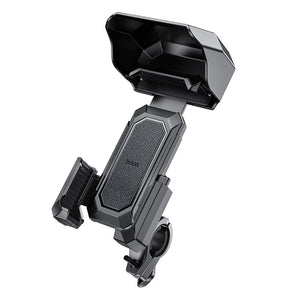 Hoco Universal Bicycle and Motorcycle Phone Holder with Sun Visor Shockproof Mount Black H31