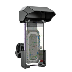 Hoco Universal Bicycle and Motorcycle Phone Holder with Sun Visor Shockproof Mount Black H31