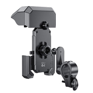 Hoco Universal Bicycle and Motorcycle Phone Holder with Sun Visor Shockproof Mount Black H31