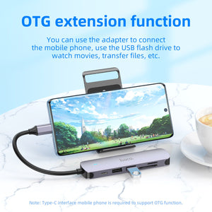 Hoco USB-C Hub HDMI USB 3.0 SD TF PD Fast Charging Multiport Adapter HB28