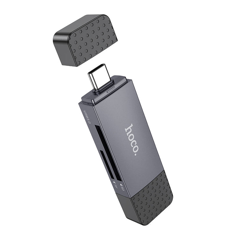 Hoco 2-in-1 USB-A and USB-C 3.0 Memory Card Reader for Laptops and Cameras