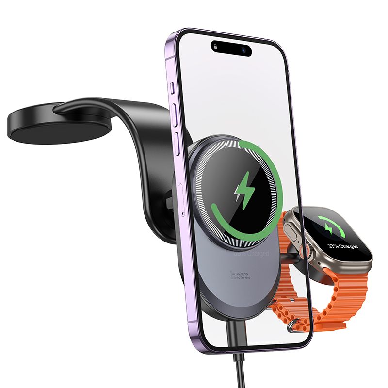Hoco 2-in-1 Wireless Charging Car Phone Holder MagSafe Compatible Fast Charge HW28