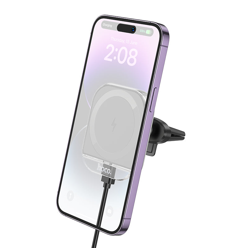 Hoco MagSafe Magnetic Wireless Fast Charging Car Holder for Air Vent Mount