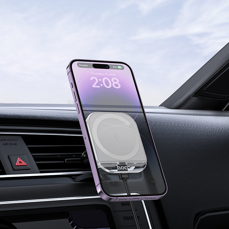 Hoco MagSafe Magnetic Wireless Fast Charging Car Holder for Air Vent Mount