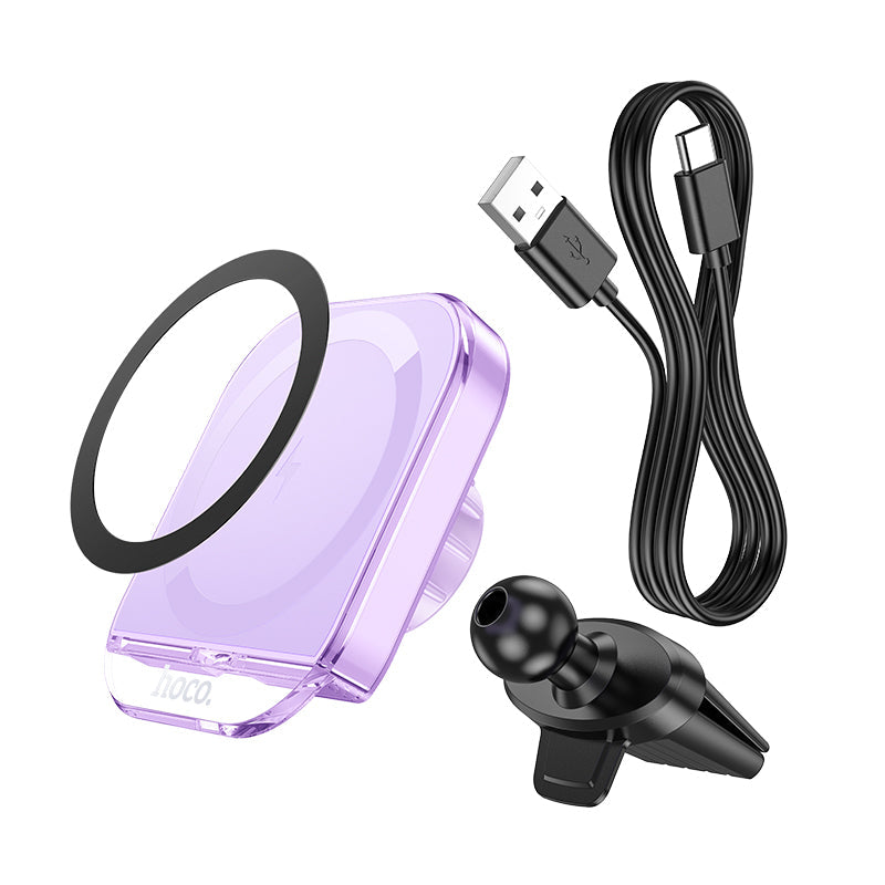 Hoco MagSafe Magnetic Wireless Fast Charging Car Holder for Air Vent Mount
