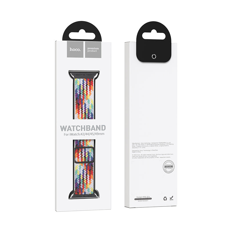Hoco Apple Watch 38 / 40 / 41 / 42mm Sliding Buckle Ultra-Thin Nylon Strap