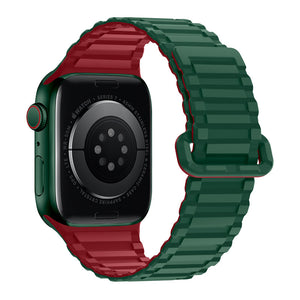 Hoco Apple Watch 44 / 45 / 46 / 49mm Military Pattern Magnetic Silicone Strap