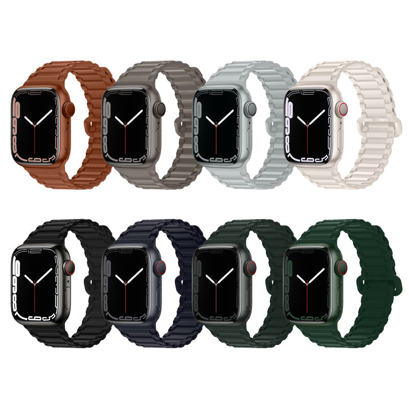 Hoco Apple Watch 44 / 45 / 46 / 49mm Military Pattern Magnetic Silicone Strap