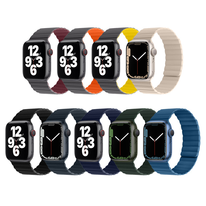 Hoco Apple Watch 44 / 45 / 46 / 49mm Magnetic Silicone Chain Strap