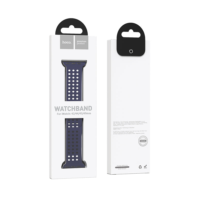 Hoco Apple Watch 44 / 45 / 46 / 49mm Honeycomb Silicone Strap