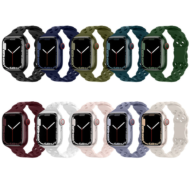 Hoco Apple Watch 44 / 45 / 46 / 49mm Rhombus Hollow Silicone Strap