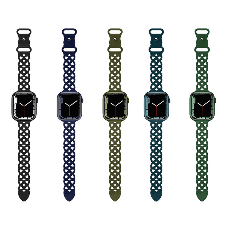 Hoco Apple Watch 44 / 45 / 46 / 49mm Rhombus Hollow Silicone Strap
