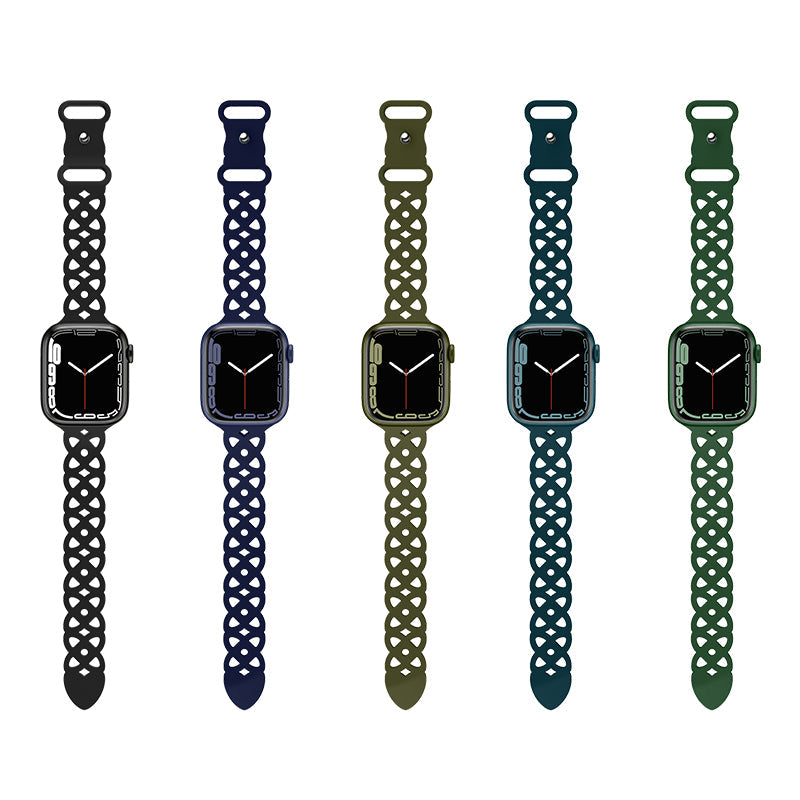 Hoco Apple Watch 44 / 45 / 46 / 49mm Rhombus Hollow Silicone Strap