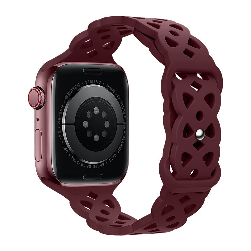 Hoco Apple Watch 44 / 45 / 46 / 49mm Rhombus Hollow Silicone Strap