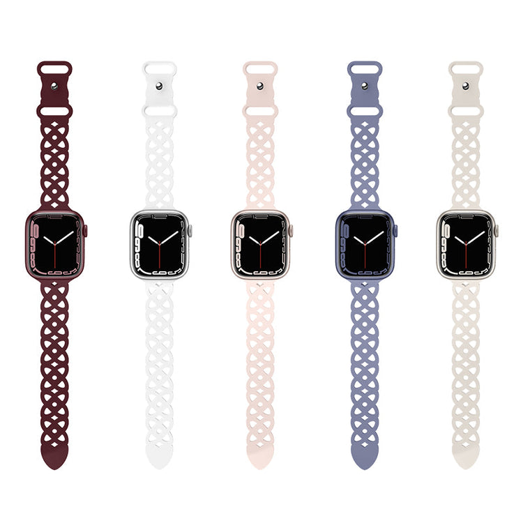 Hoco Apple Watch 44 / 45 / 46 / 49mm Rhombus Hollow Silicone Strap