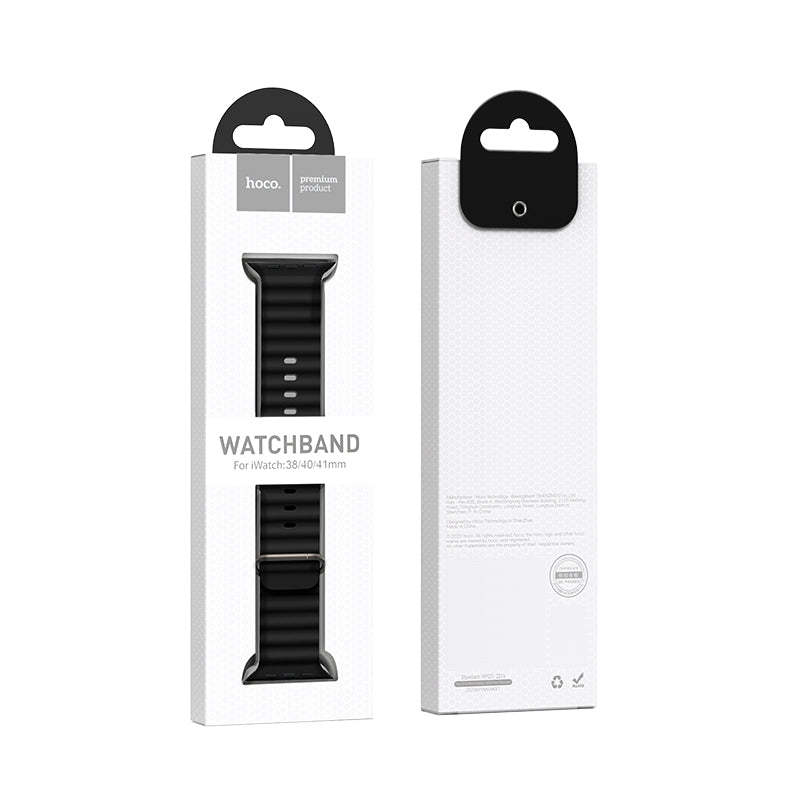 Hoco Apple Watch 44 / 45 / 46 / 49mm Marine Double Buckle Silicone Strap