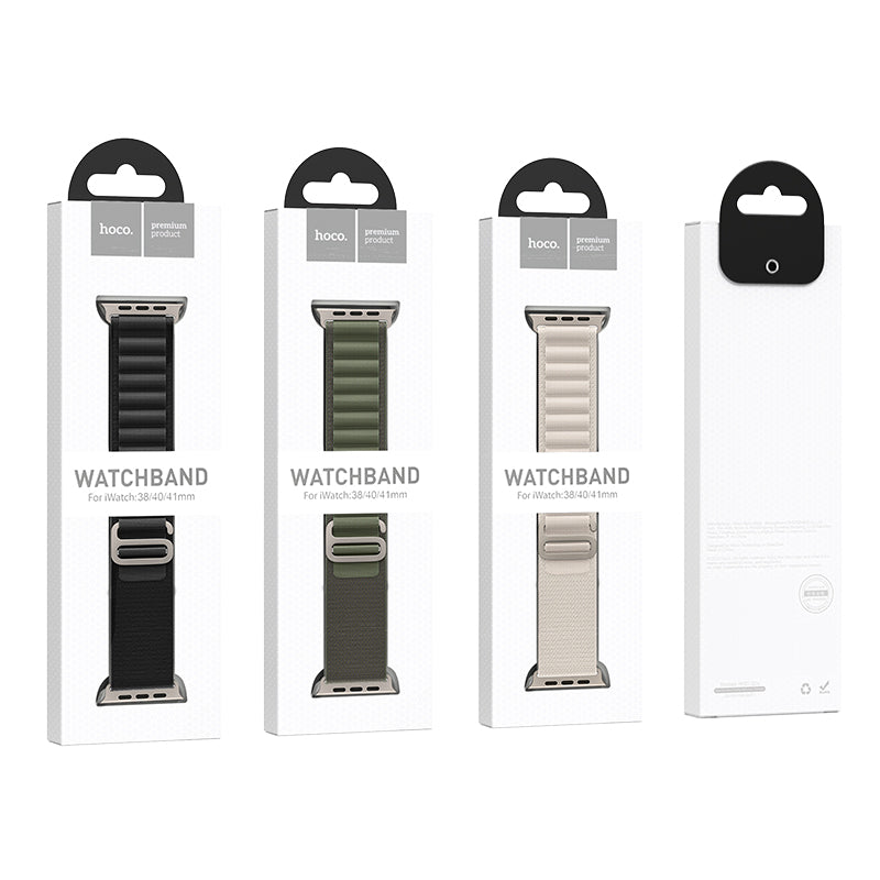 Hoco Apple Watch 38 / 40 / 41 / 42mm Alpine Loop Nylon Strap